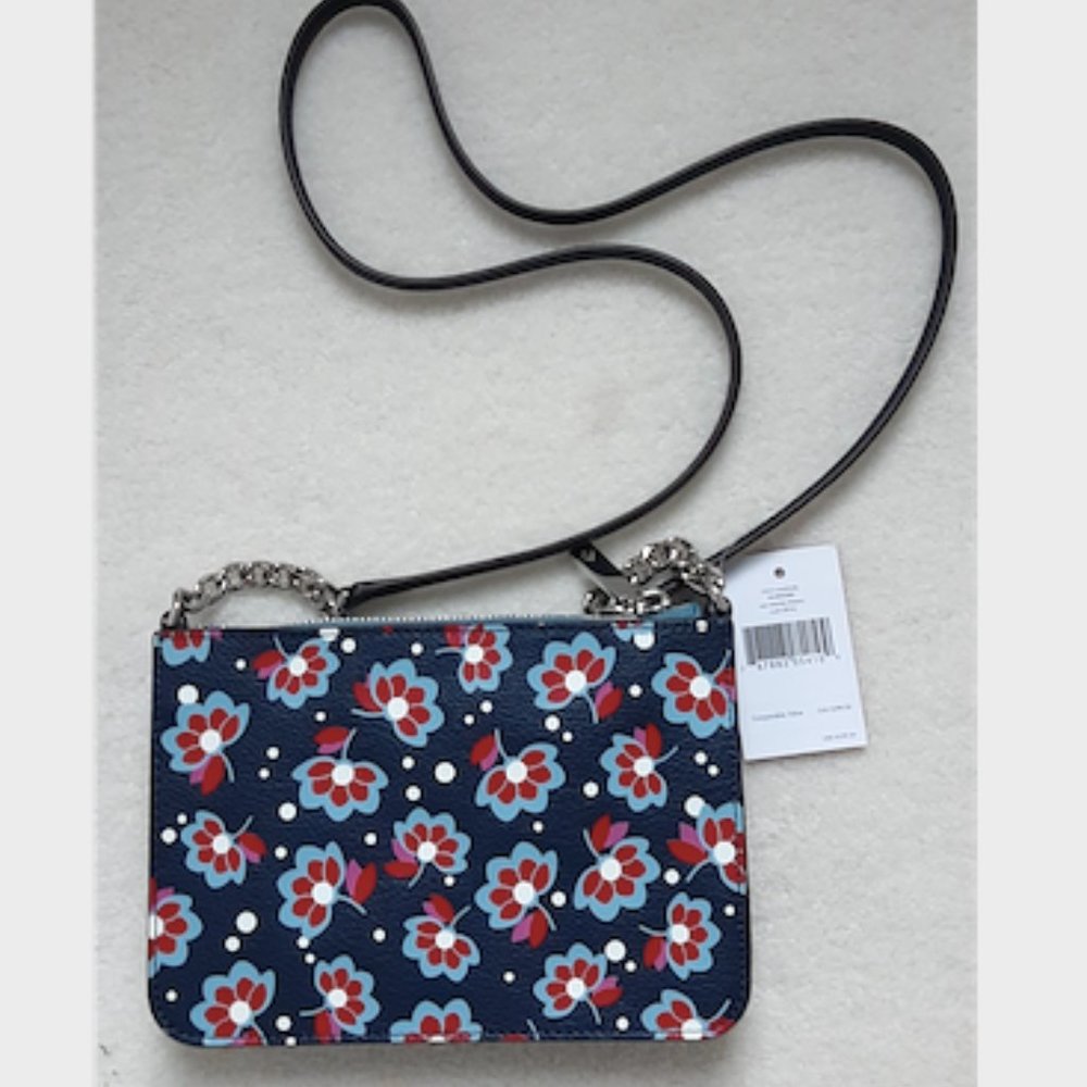 Kate Spade Eva Chain Floral Crossbody Bag